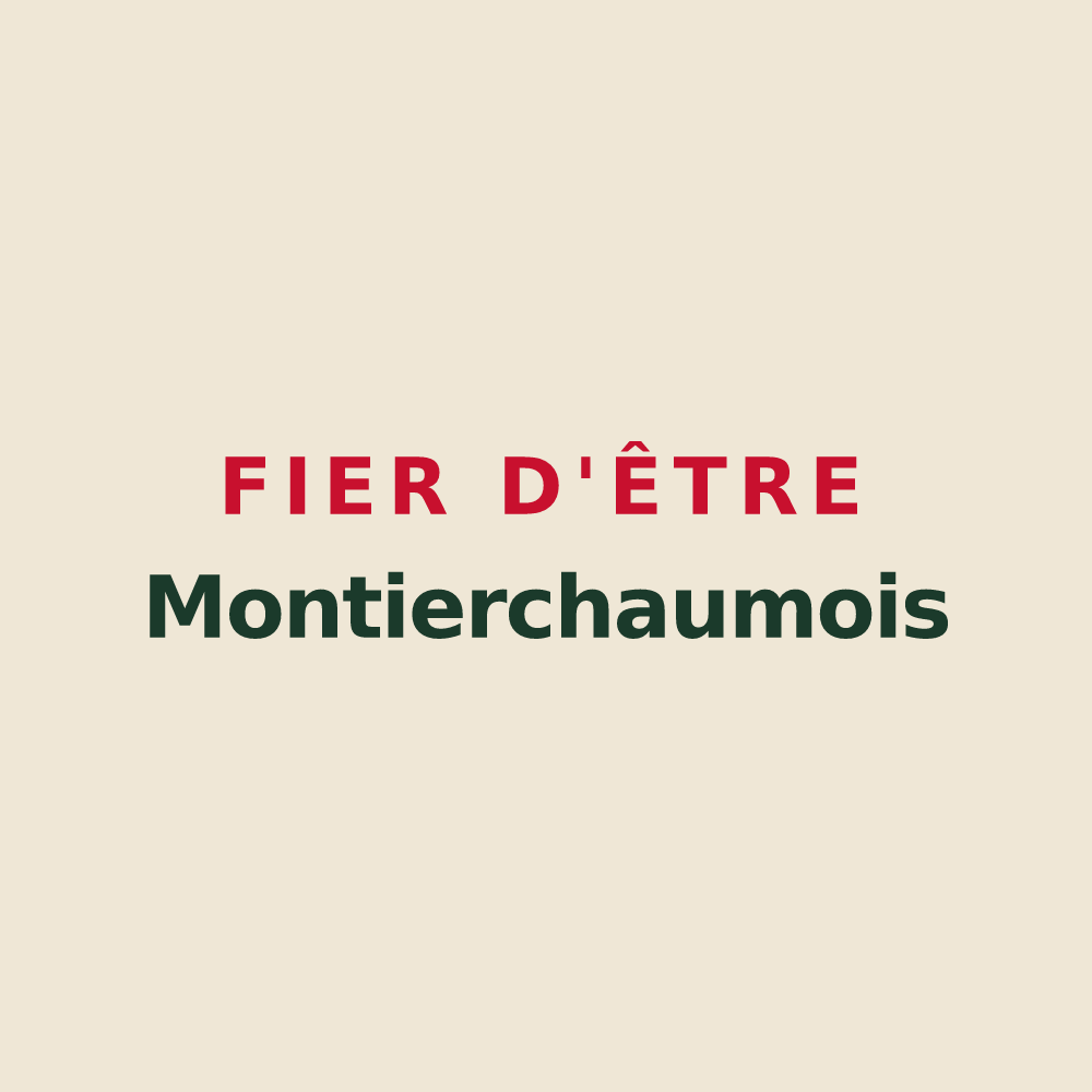 Tote bag « Fier d'être Montierchaumois » — design pour Montierchaume