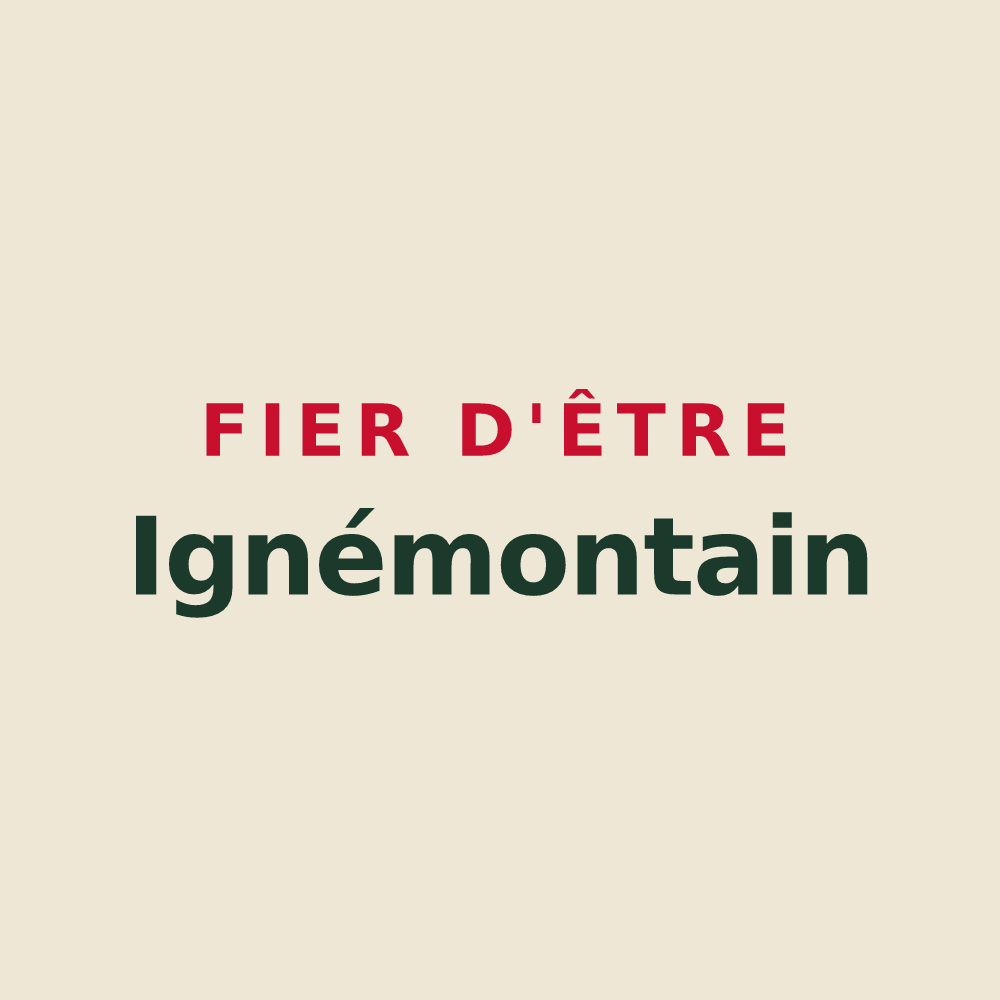Tote bag « Fier d'être Ignémontain » — design pour Montigné-lès-Rairies