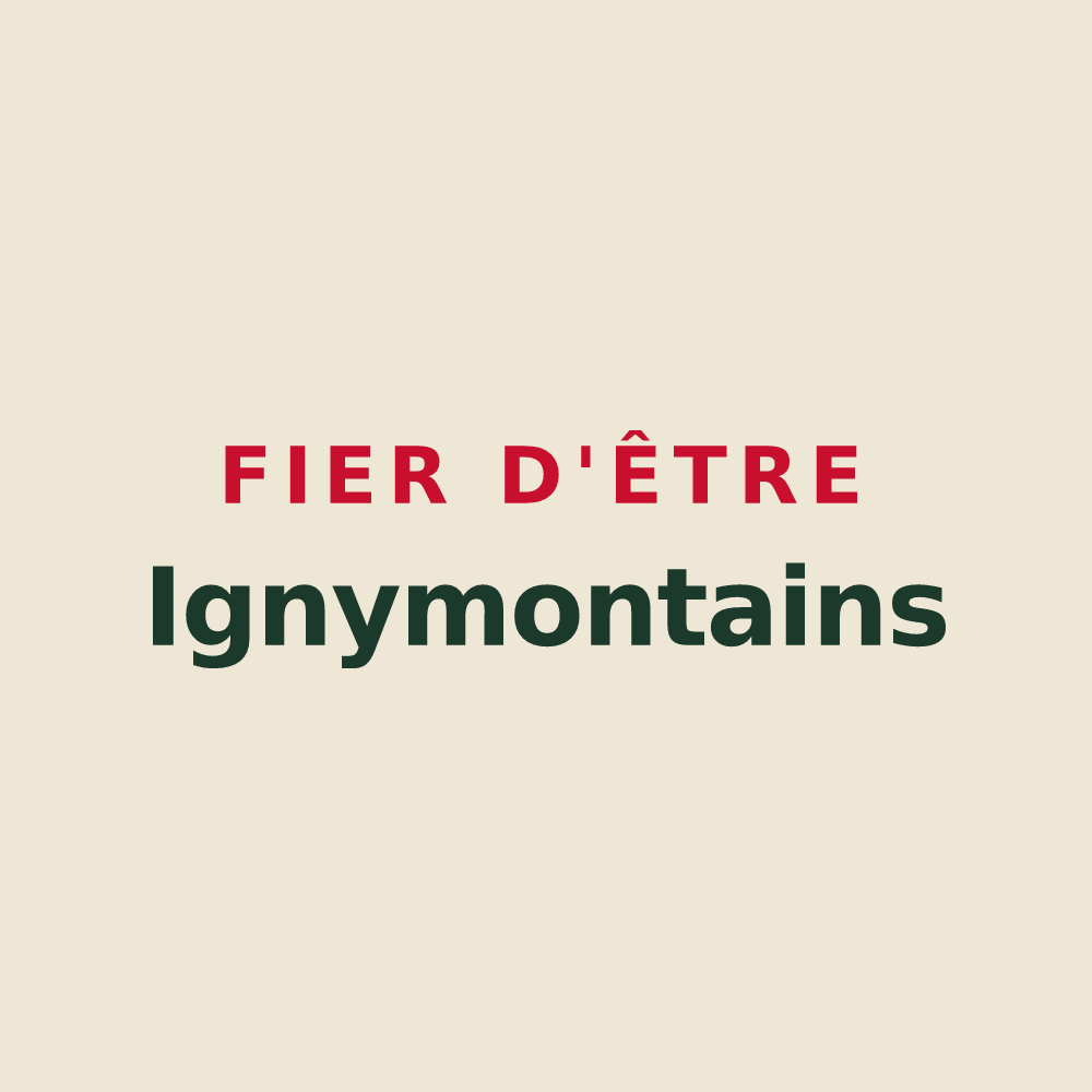 Tote bag « Fier d'être Ignymontains » — design pour Montigny-lès-Cormeilles