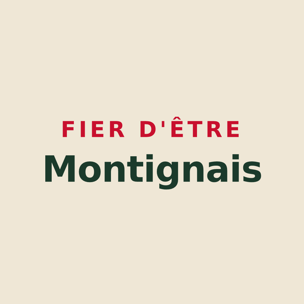 Tote bag « Fier d'être Montignais » — design pour Montigny