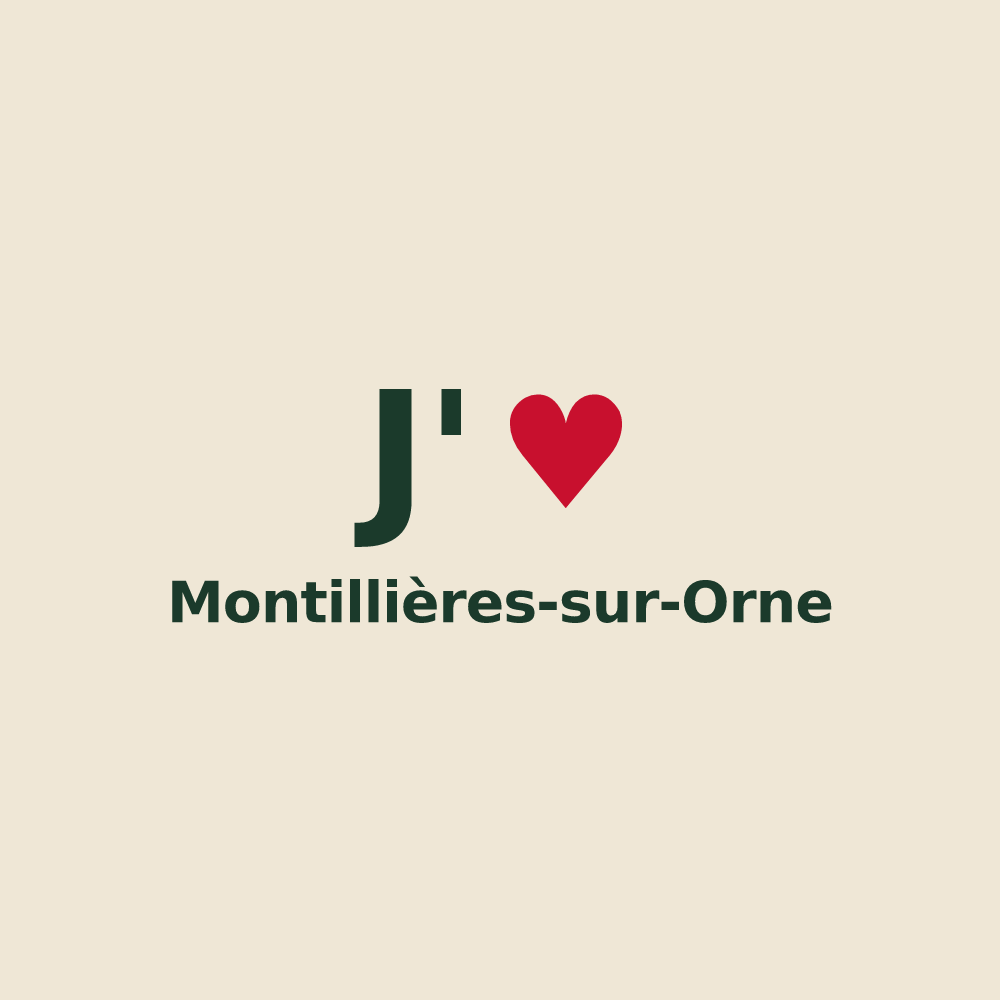 Tote bag personnalisé Montillières-sur-Orne — design J'aime Montillières-sur-Orne