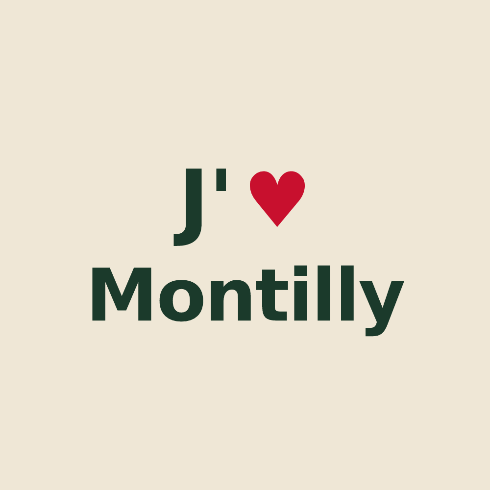 Tote bag personnalisé Montilly — design J'aime Montilly