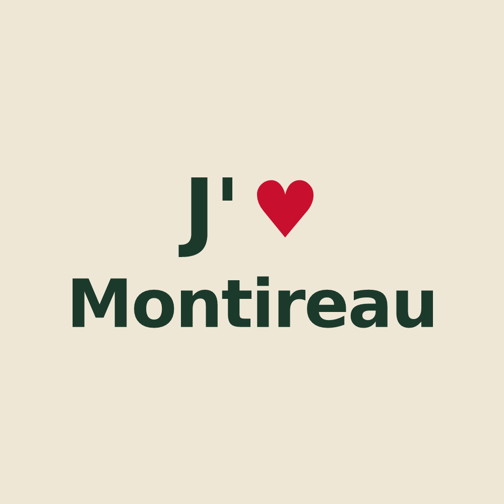 Tote bag personnalisé Montireau — design J'aime Montireau