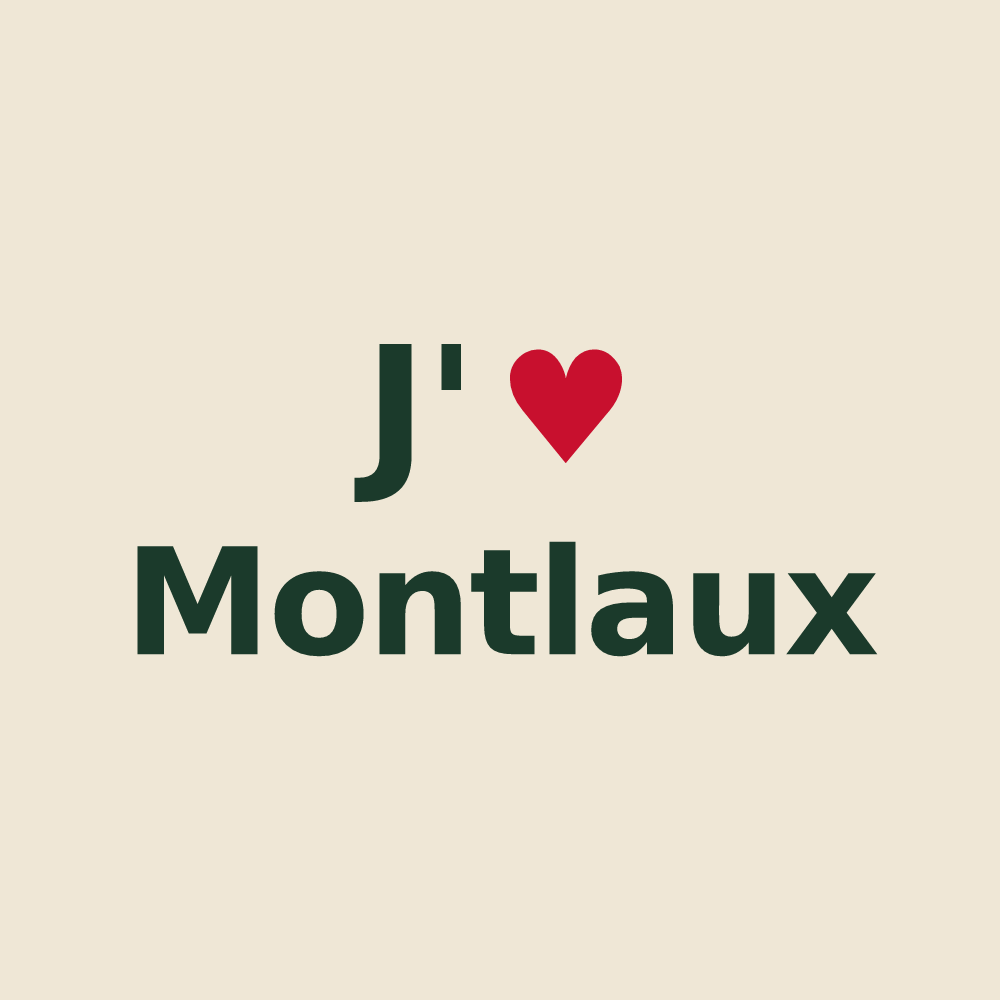 Tote bag personnalisé Montlaux — design J'aime Montlaux