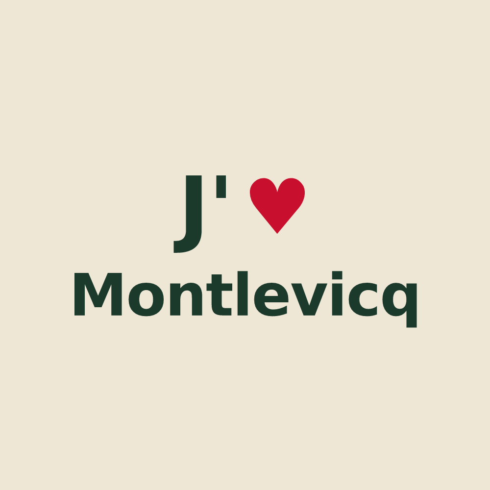 Tote bag personnalisé Montlevicq — design J'aime Montlevicq