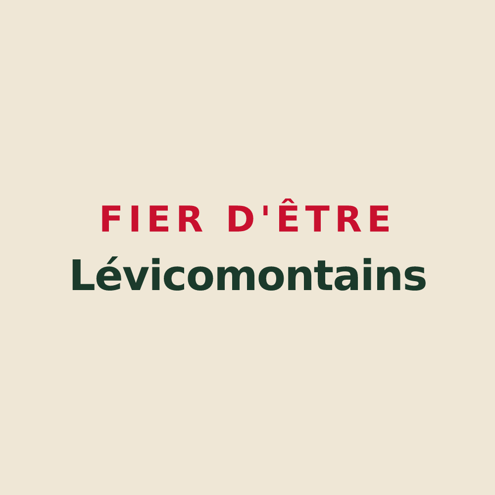 Tote bag « Fier d'être Lévicomontains » — design pour Montlevicq