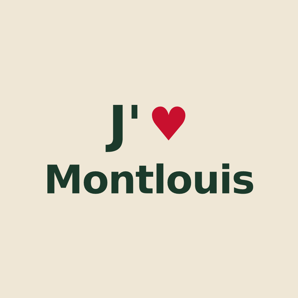 Tote bag personnalisé Montlouis — design J'aime Montlouis