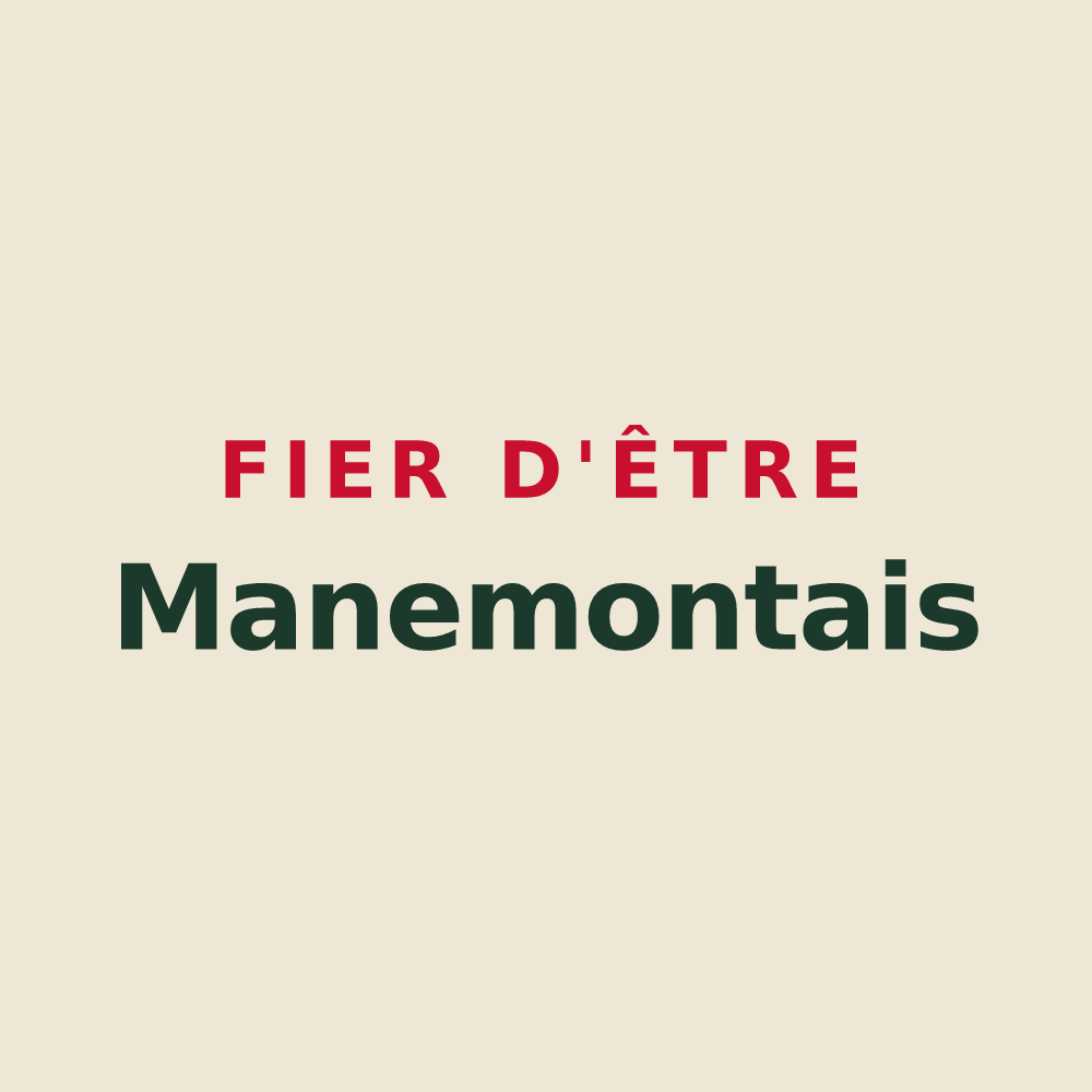 Tote bag « Fier d'être Manemontais » — design pour Montmain