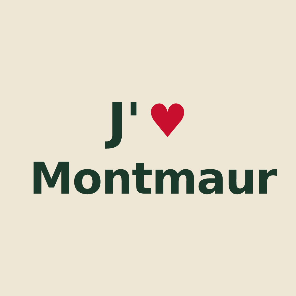Tote bag personnalisé Montmaur — design J'aime Montmaur
