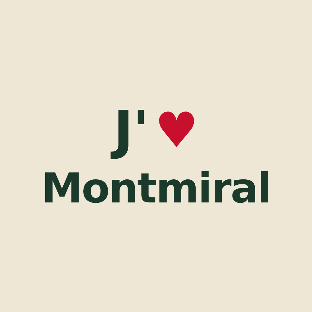 Tote bag personnalisé Montmiral — design J'aime Montmiral