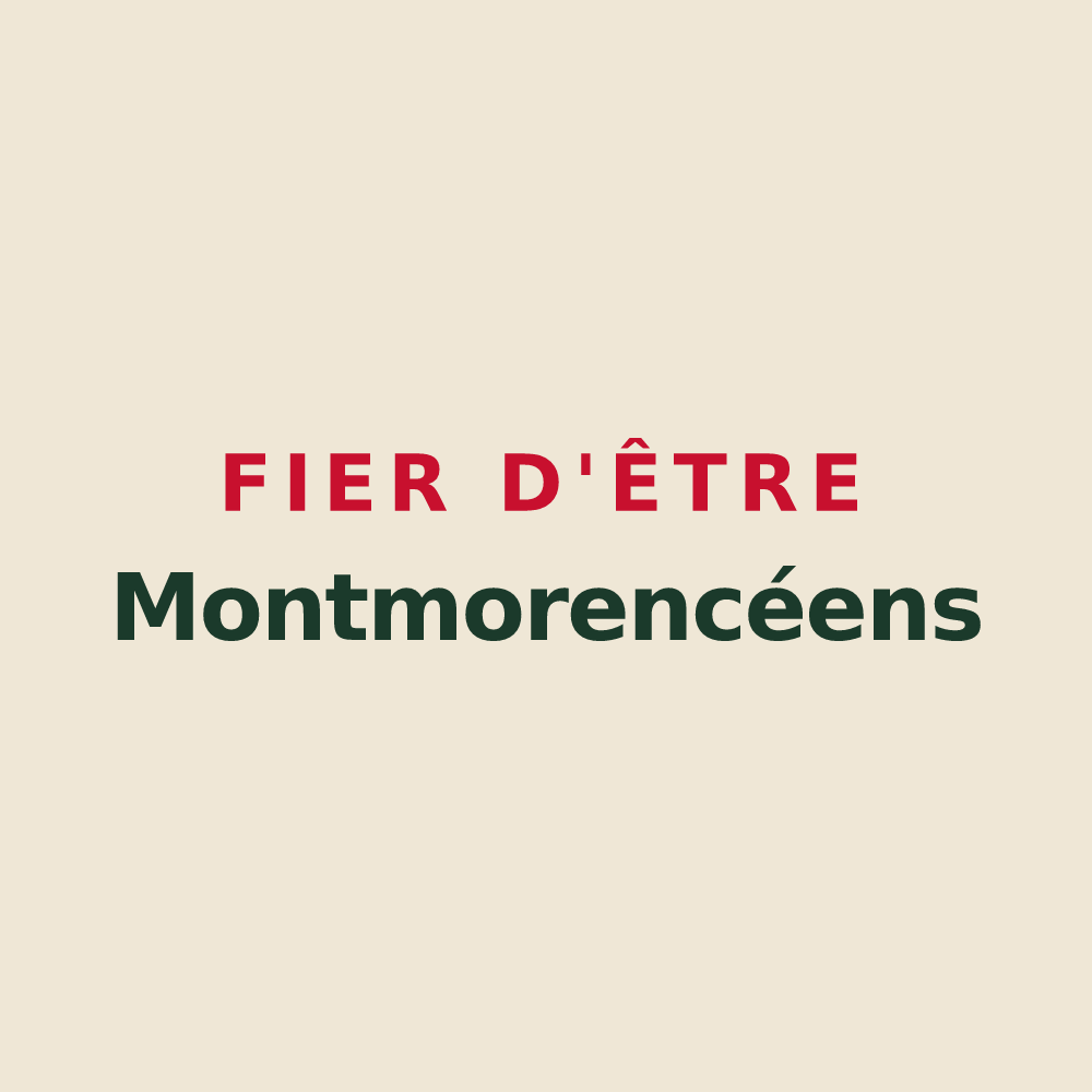 Tote bag « Fier d'être Montmorencéens » — design pour Montmorency