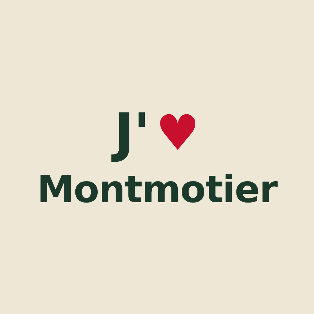 Tote bag personnalisé Montmotier — design J'aime Montmotier
