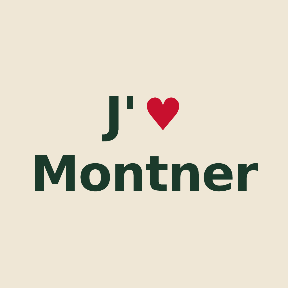 Tote bag personnalisé Montner — design J'aime Montner