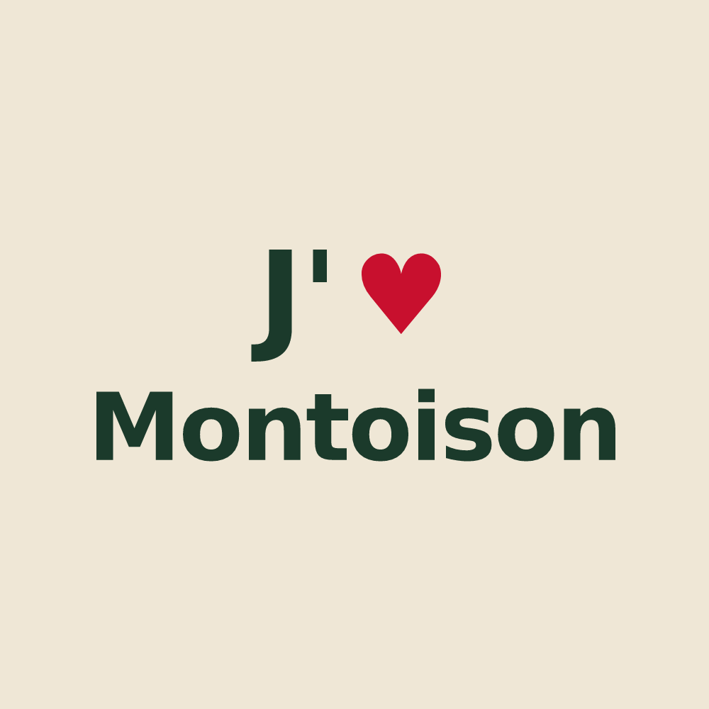 Tote bag personnalisé Montoison — design J'aime Montoison