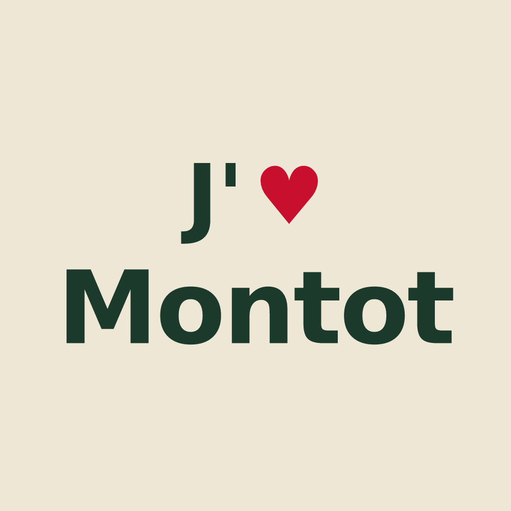 Tote bag personnalisé Montot — design J'aime Montot
