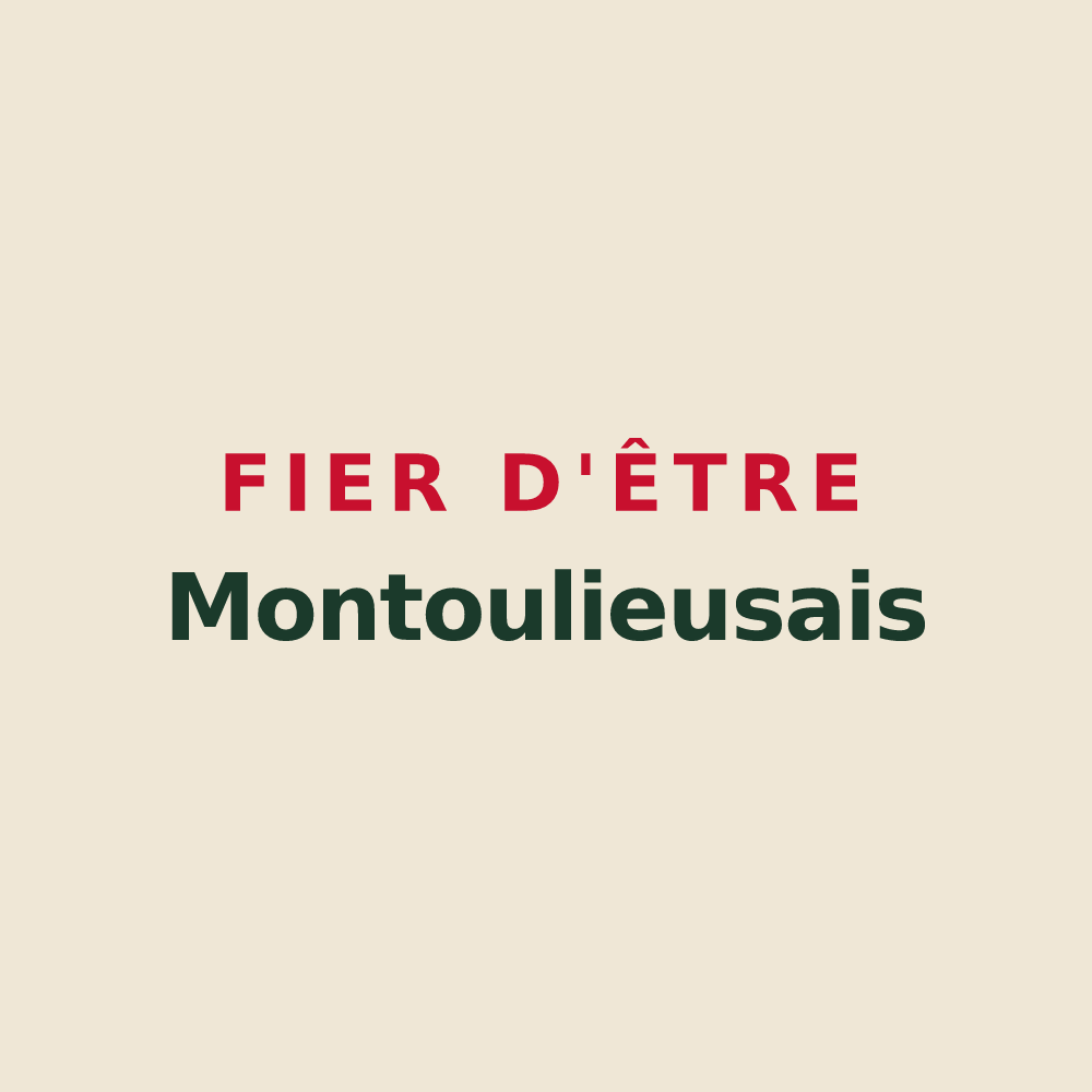 Tote bag « Fier d'être Montoulieusais » — design pour Montoulieu-Saint-Bernard