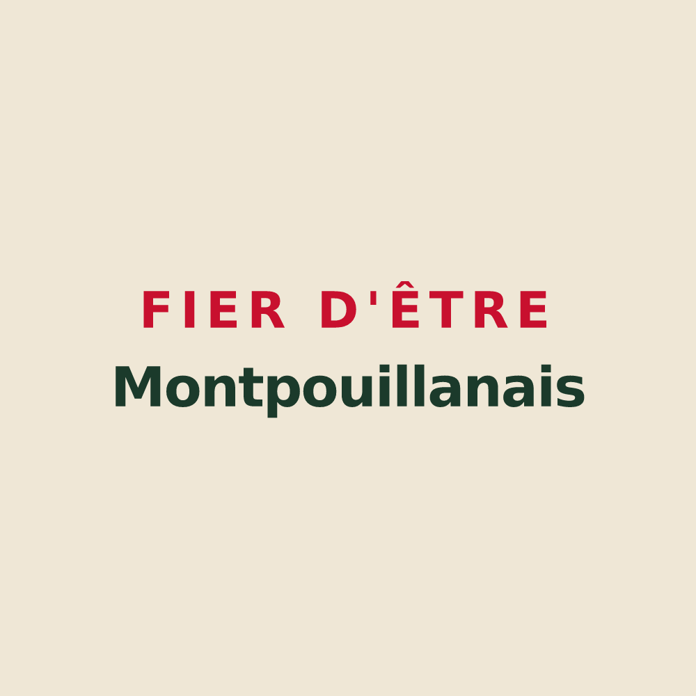 Tote bag « Fier d'être Montpouillanais » — design pour Montpouillan