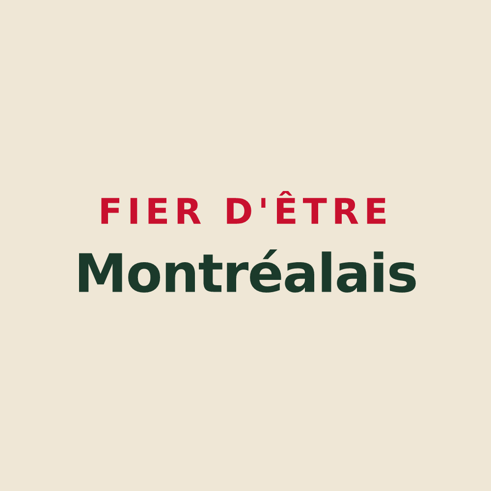 Tote bag « Fier d'être Montréalais » — design pour Montréal-les-Sources
