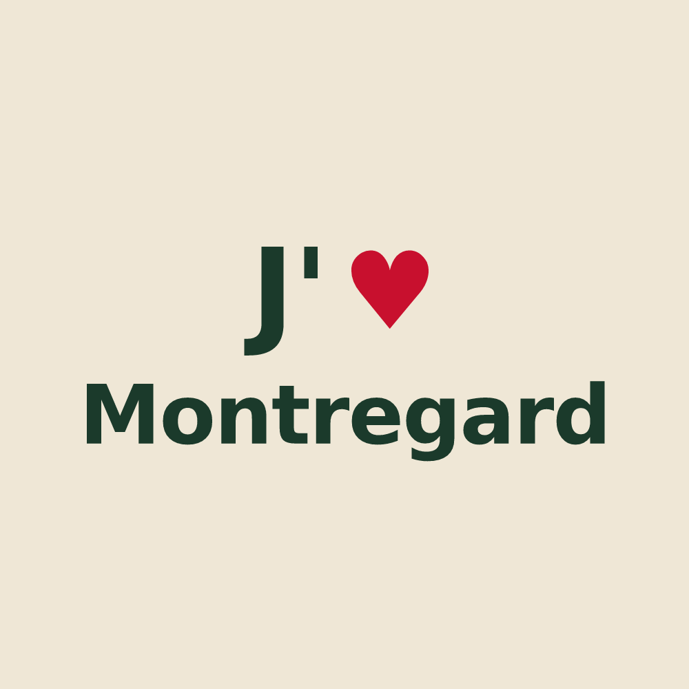 Tote bag personnalisé Montregard — design J'aime Montregard