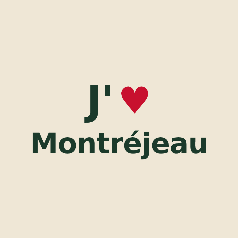 Tote bag personnalisé Montréjeau — design J'aime Montréjeau