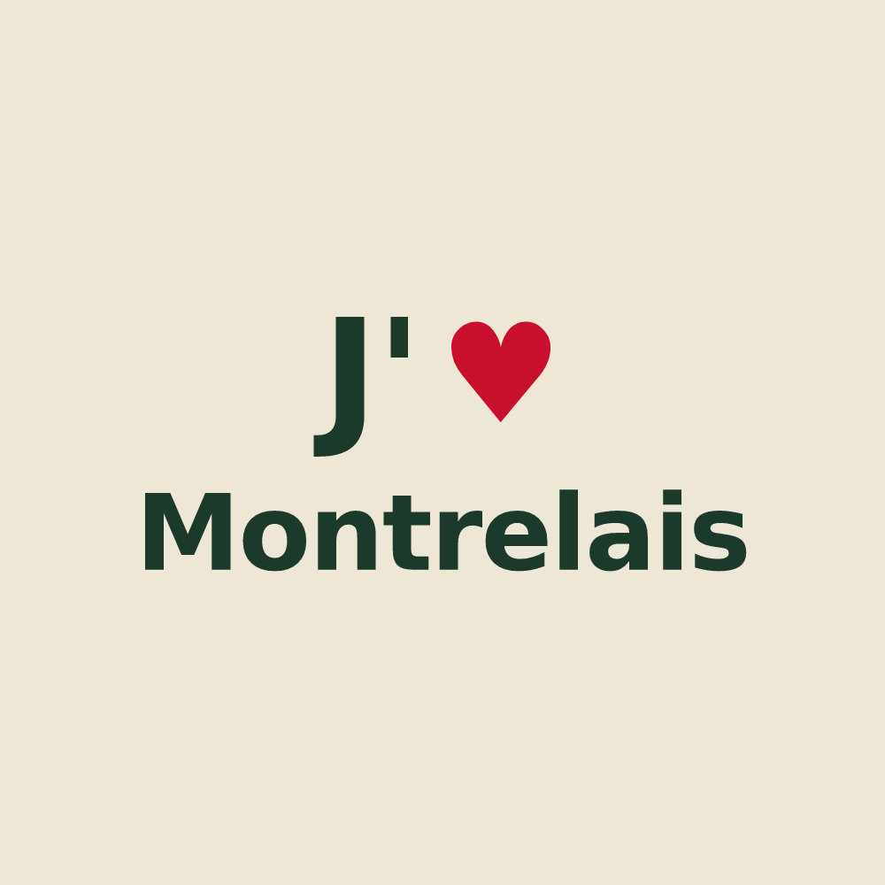 Tote bag personnalisé Montrelais — design J'aime Montrelais