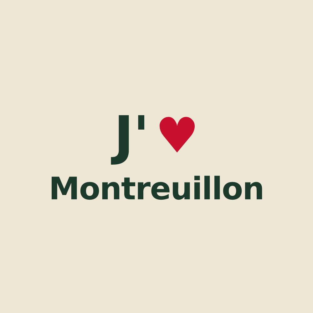 Tote bag personnalisé Montreuillon — design J'aime Montreuillon