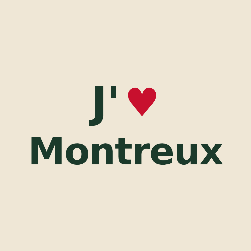 Tote bag personnalisé Montreux — design J'aime Montreux