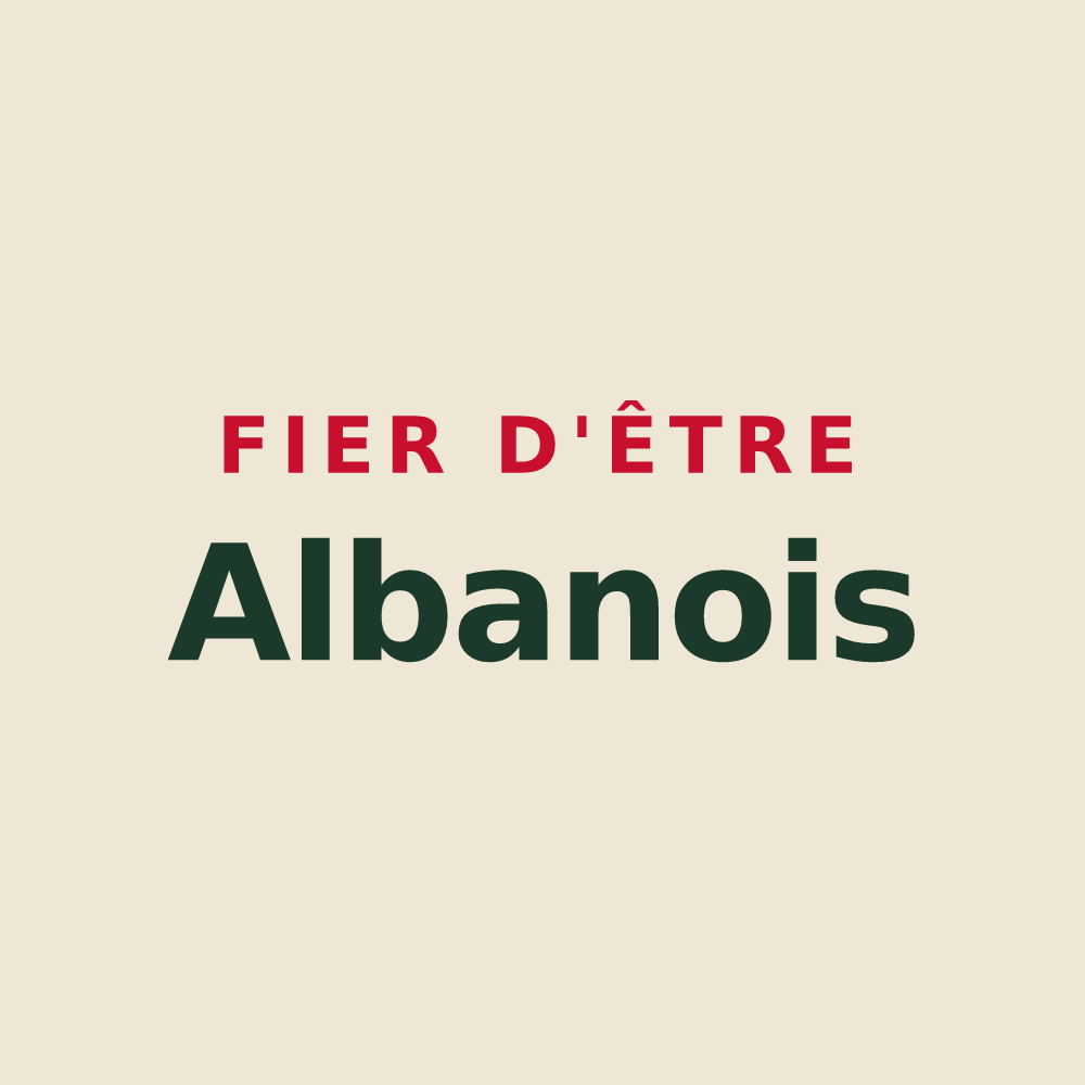 Tote bag « Fier d'être Albanois » — design pour Montricher-Albanne