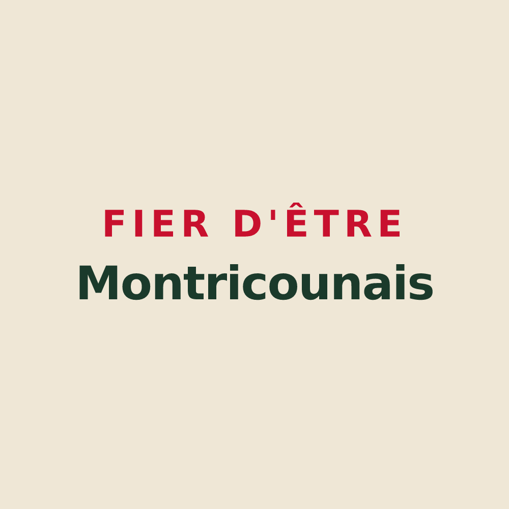 Tote bag « Fier d'être Montricounais » — design pour Montricoux