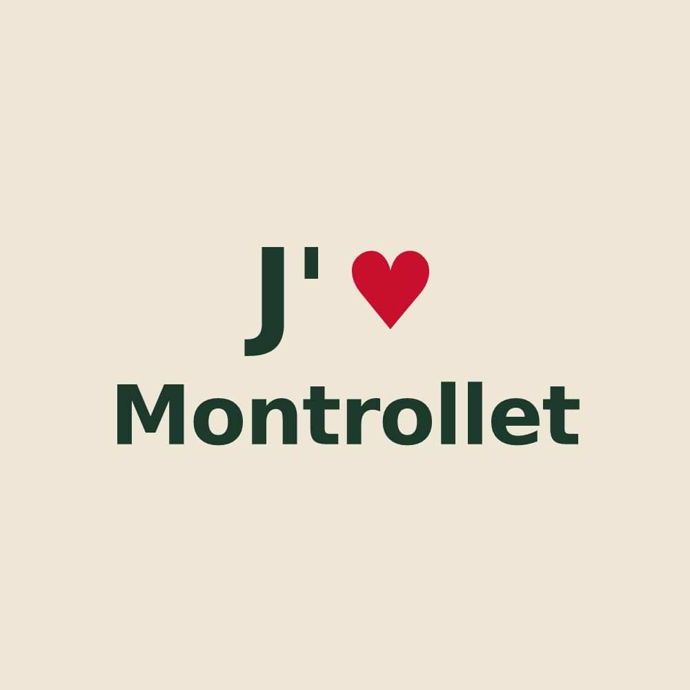 Tote bag personnalisé Montrollet — design J'aime Montrollet