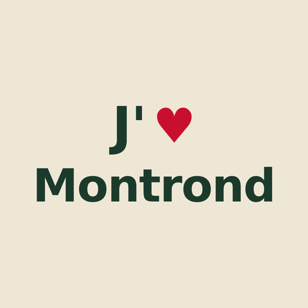 Tote bag personnalisé Montrond — design J'aime Montrond