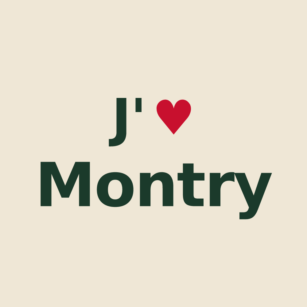 Tote bag personnalisé Montry — design J'aime Montry