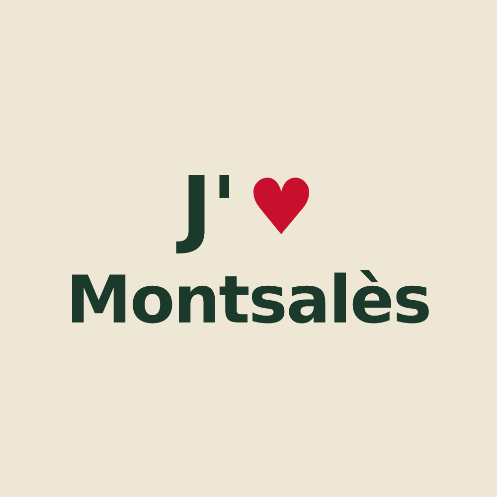 Tote bag personnalisé Montsalès — design J'aime Montsalès