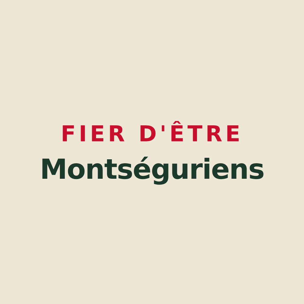 Tote bag « Fier d'être Montséguriens » — design pour Montségur-sur-Lauzon
