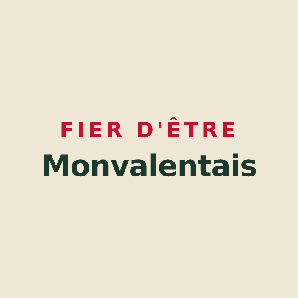 Tote bag « Fier d'être Monvalentais » — design pour Montvalent