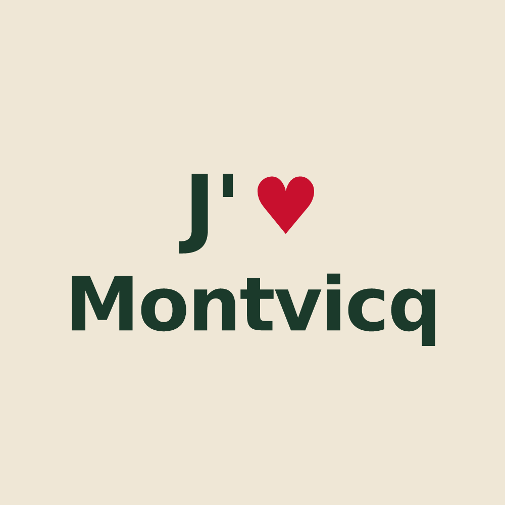Tote bag personnalisé Montvicq — design J'aime Montvicq