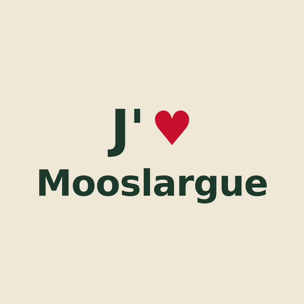 Tote bag personnalisé Mooslargue — design J'aime Mooslargue