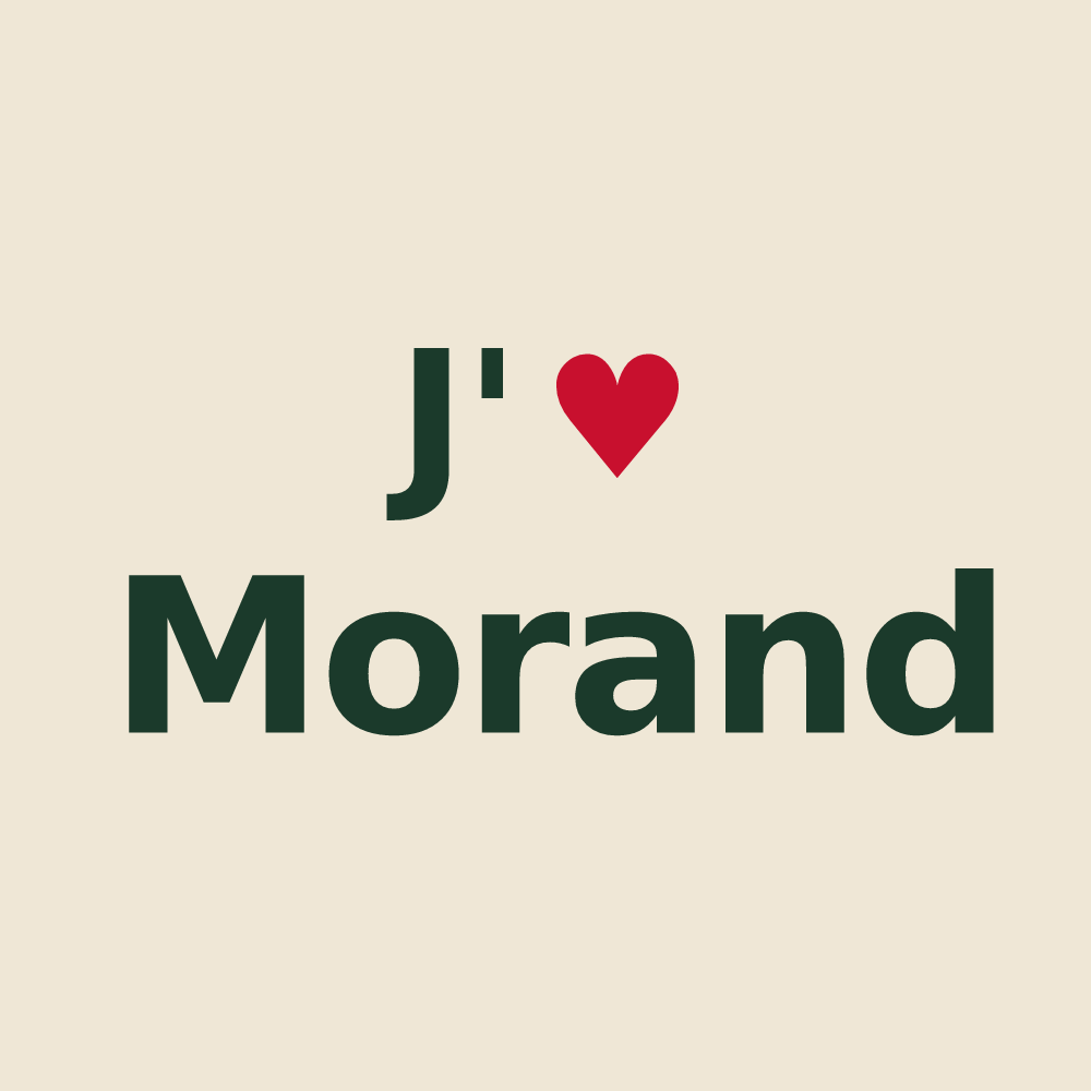 Tote bag personnalisé Morand — design J'aime Morand
