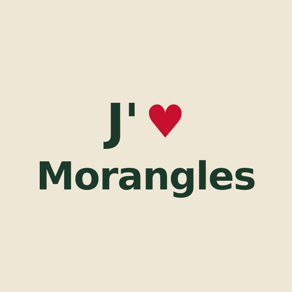 Tote bag personnalisé Morangles — design J'aime Morangles