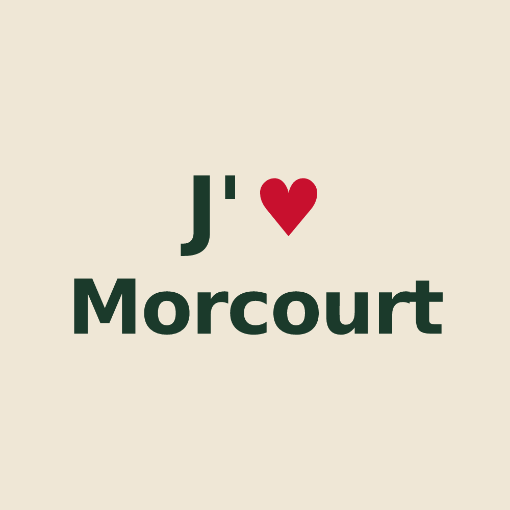 Tote bag personnalisé Morcourt — design J'aime Morcourt