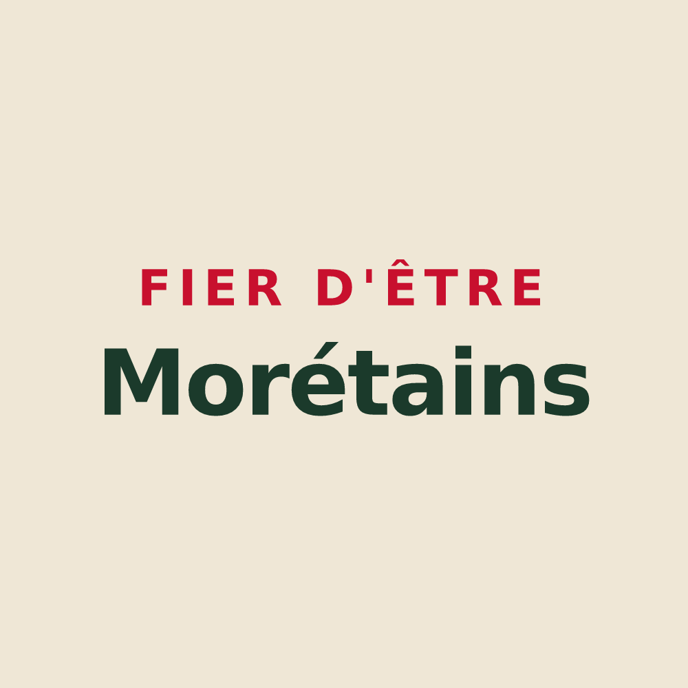 Tote bag « Fier d'être Morétains » — design pour Moret-Loing-et-Orvanne
