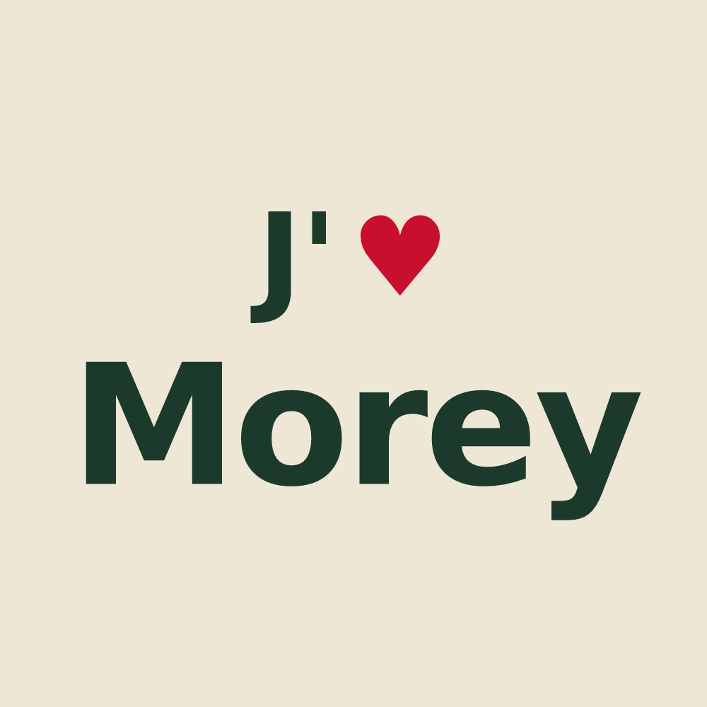 Tote bag personnalisé Morey — design J'aime Morey