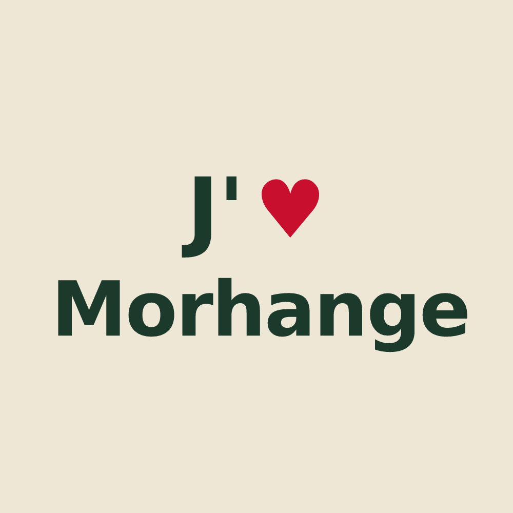Tote bag personnalisé Morhange — design J'aime Morhange