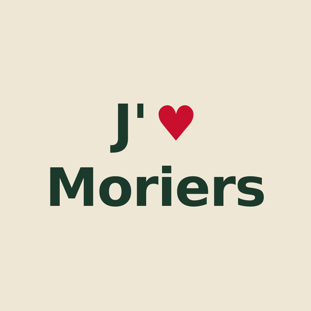 Tote bag personnalisé Moriers — design J'aime Moriers