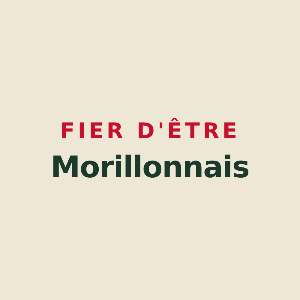 Tote bag « Fier d'être Morillonnais » — design pour Morillon
