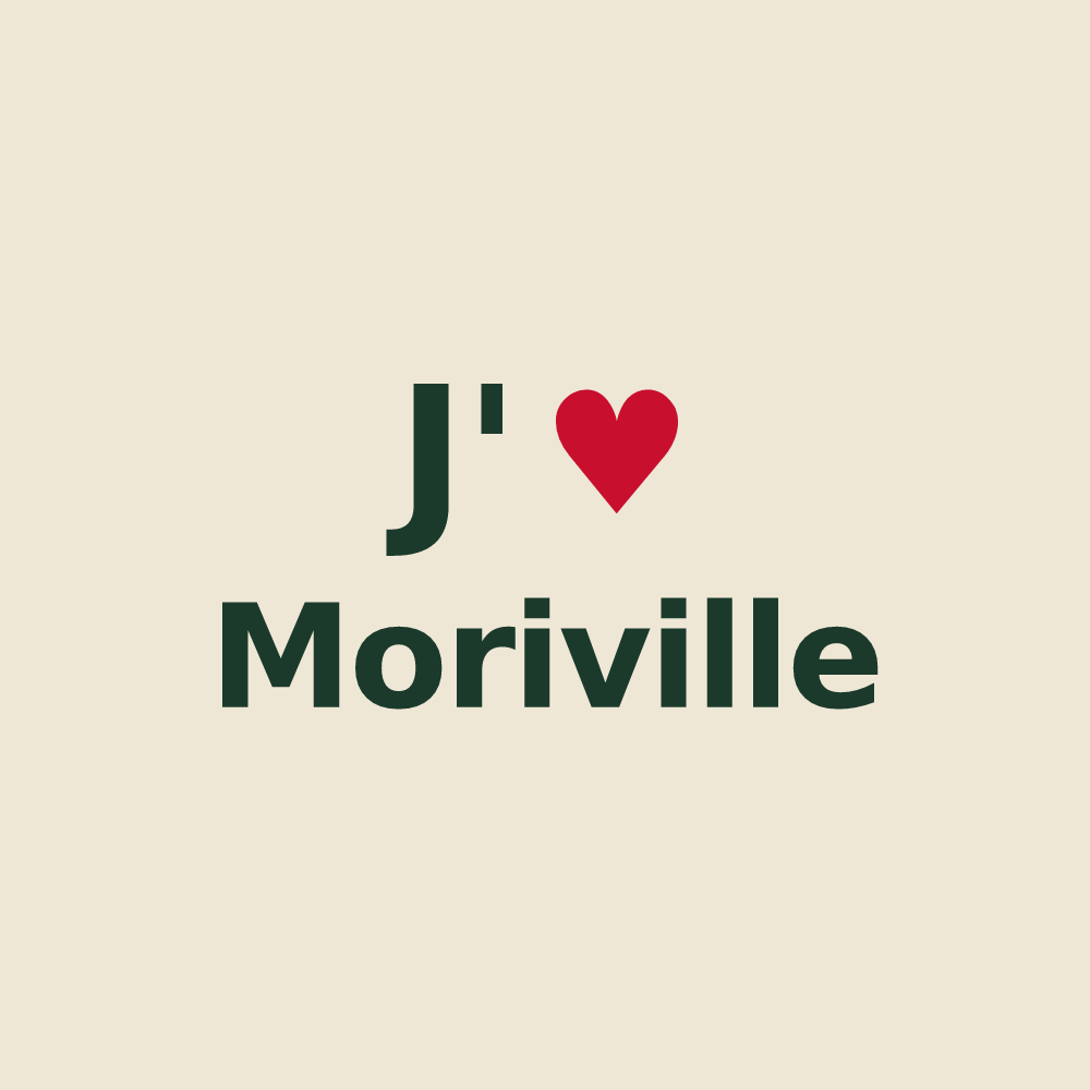 Tote bag personnalisé Moriville — design J'aime Moriville