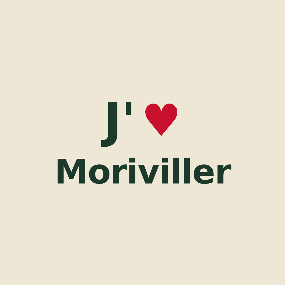 Tote bag personnalisé Moriviller — design J'aime Moriviller