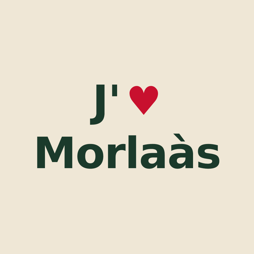 Tote bag personnalisé Morlaàs — design J'aime Morlaàs