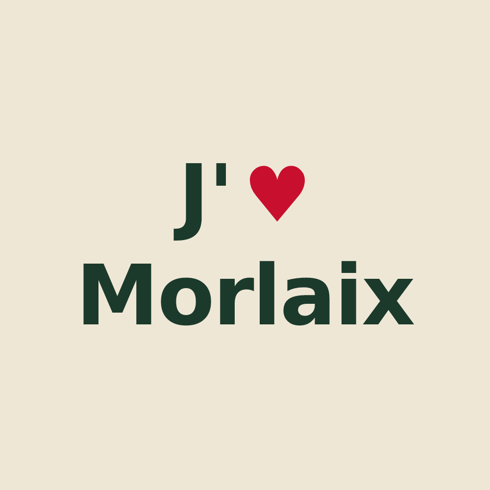 Tote bag personnalisé Morlaix — design J'aime Morlaix
