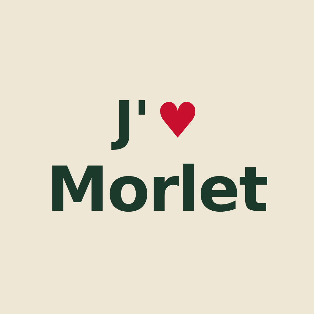 Tote bag personnalisé Morlet — design J'aime Morlet